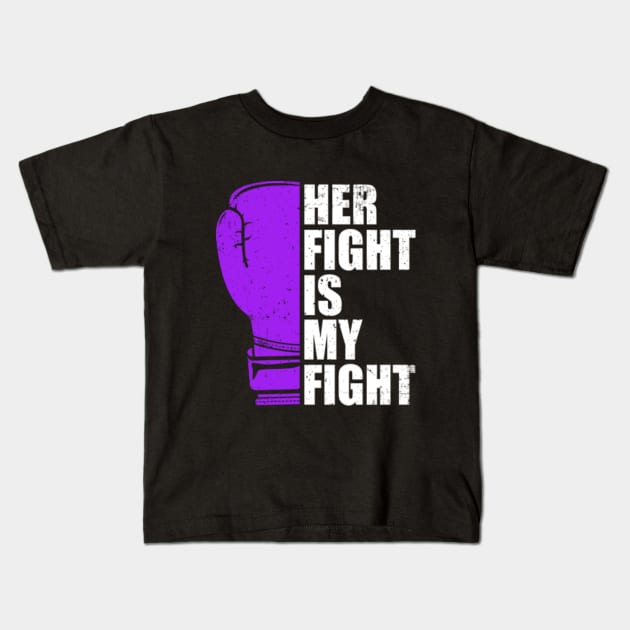 Her Fight is My Fight Lupus Kids T-Shirt by GreenCraft